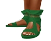 Celtic sandals green