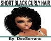 SHORT BLACK CURLY HAIR