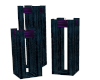 purpel candles black sta