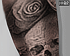 l' Skull Left Arm Tattoo