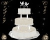 Beige/White Wedding Cake