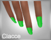 C neon green nails