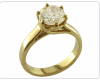 engagement&wedding ring