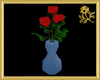 Red Rose Trio Vase
