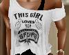 !QT! Girl Loves Spurs T