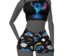 black stitch pj's