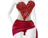 red short dress