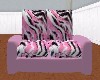 pink tiger stripe couche