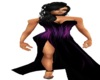 purp.black hi split gown