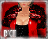 (B'CH) red fur jacket