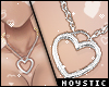 N: Silver Heart Chain