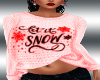 Let It Snow Pink Sweater