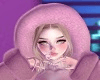 Add+ Fur Hood Up Pink