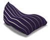 purple stripe beanbag