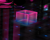 neon  cube chair