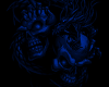 Blue Dragon Skull Wall H