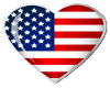 Love the USA trans heart