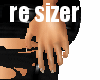 re size hands to smaller