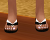 FG~ Black/White Sandals