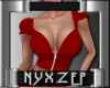 Sexy Zipper Red Top