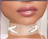 White Clear Laced Choker