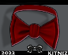 Santa Bow Red