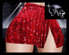K- Red Sparkle Skirt -S