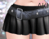 Aki Cute Skirt w/Belt BK
