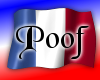 French Flag Poof