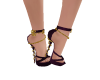 Purple/gold heels
