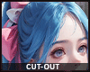 *V* Cut-Out Anime Girl
