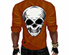 Open Shirt Orange Skull