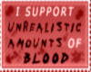 Blood support Sticker