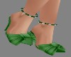 !R! L Green Bow Anklet