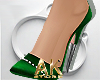 Green Falling Star Pumps