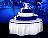 Winter Blue Wedding Cake
