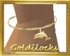 Gold Dolphin Anklet - L