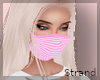 Pink Stripe FaceMask