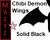 Demon Wings Solid Black