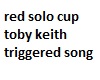 red solo cup song