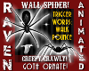 ANM GOTH BLK WALL SPIDER