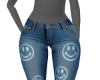Blue Smiley Jeans