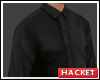 H@K Black Tucked Shirt