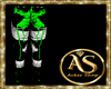 Paint Style Green Pants