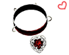 Collar with Ruby Heart