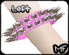 Pink Spike Bracelets L