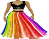 skirt & top rainbow & bl
