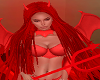 Long Red Devil hair