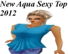 New Sexy Aqua Blue Top