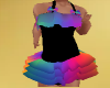 Kid Rainbow Ruffle Dress